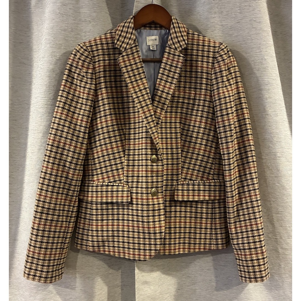J. Crew Schoolboy Preppy Wool Blend Blazer Size 6‎ Women's Academia